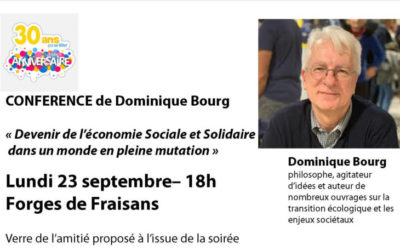 Conférence pour les 30 ans de Tri